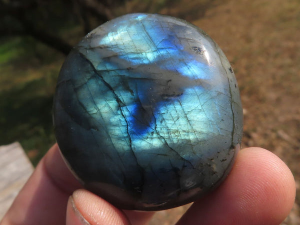 Polished Gorgeous Flashy Labradorite Gallets  x 20 From Tulear, Madagascar - TopRock