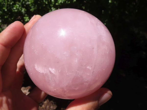 Polished Gemmy Pink Rose Quartz Spheres  x 3 From Madagascar - TopRock