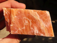 Natural New Sunset Orange Calcite Specimens  x 12 From Spitzkop, Namibia - Toprock Gemstones and Minerals 