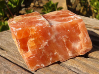 Natural New Sunset Orange Calcite Specimens  x 12 From Spitzkop, Namibia - Toprock Gemstones and Minerals 