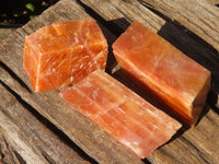 Natural New Sunset Orange Calcite Specimens  x 12 From Spitzkop, Namibia - Toprock Gemstones and Minerals 