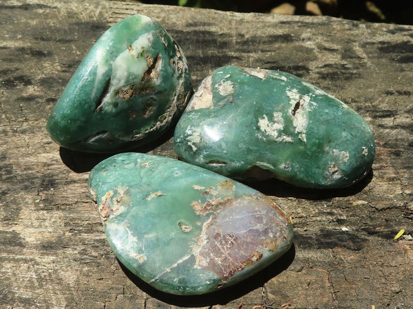 Polished Emerald Mtorolite / Chrome Chrysoprase Plates  x 17 From Zimbabwe - TopRock