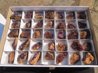 Natural Small Dark "Amethystos" Amethyst Clusters x 35 From Kwaggafontein, South Africa - TopRock