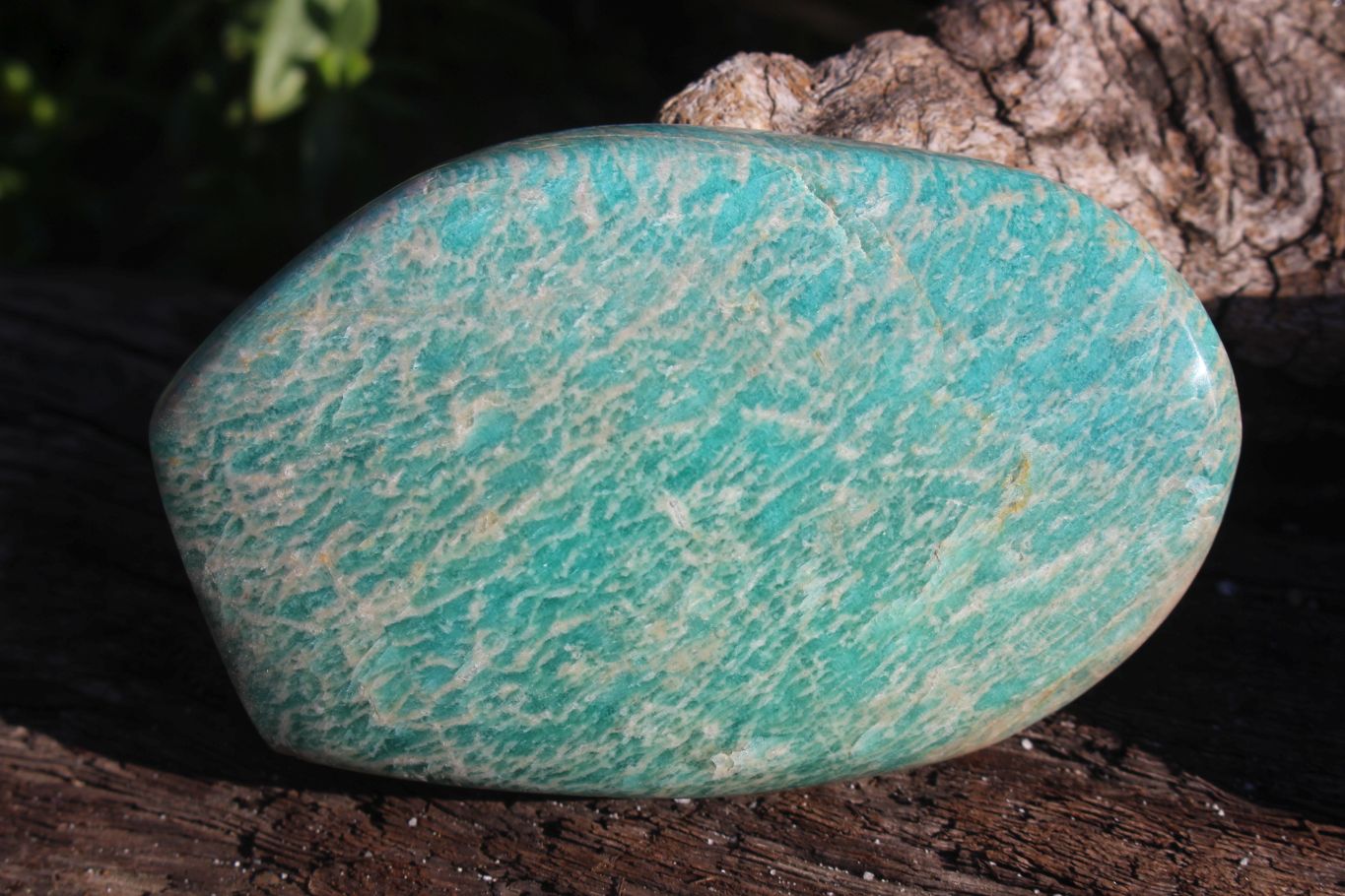 Polished Blue Kobi Amazonite Standing Free Forms x 6 From Zimbabwe - TopRock