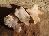 Natural Smokey Quartz Crystal Clusters  x 24 From Madagascar - Toprock Gemstones and Minerals 