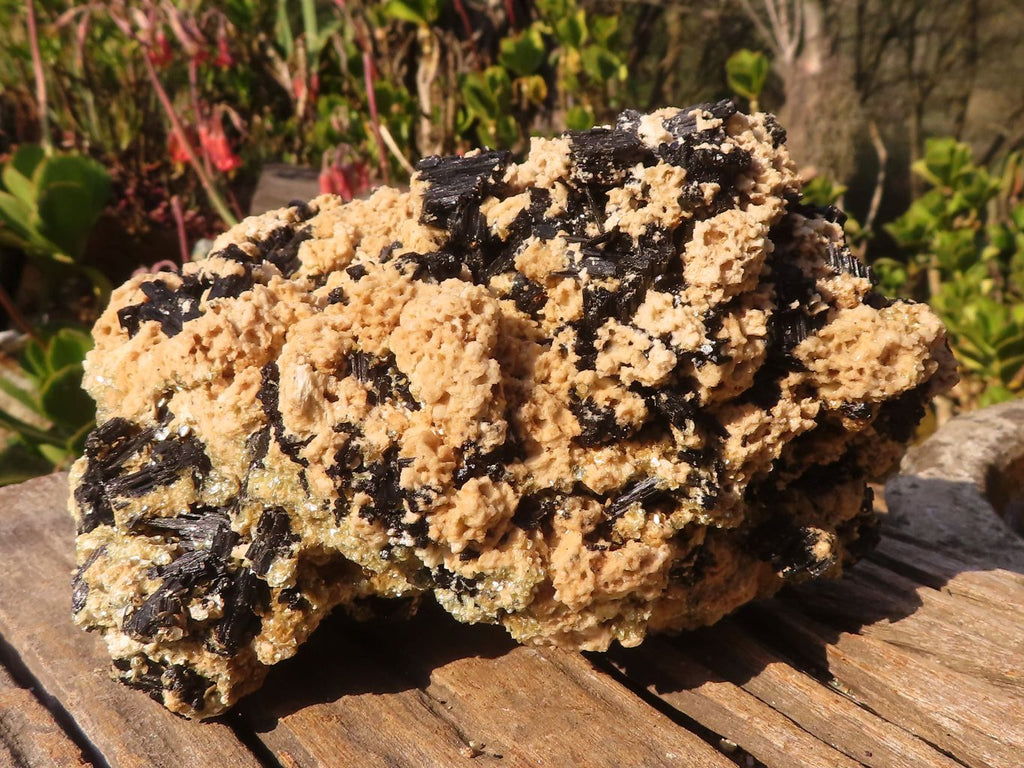 Natural Large Schorl Black Tourmaline Specimen x 1 From Erongo, Namibia - Toprock Gemstones and Minerals 