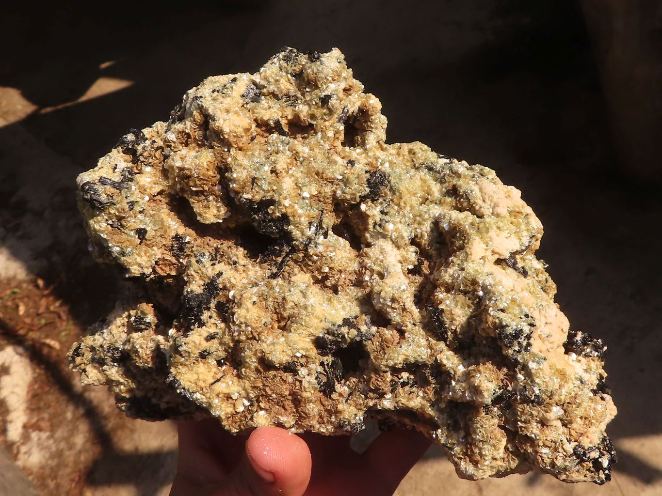 Natural Large Schorl Black Tourmaline Specimen x 1 From Erongo, Namibia - Toprock Gemstones and Minerals 