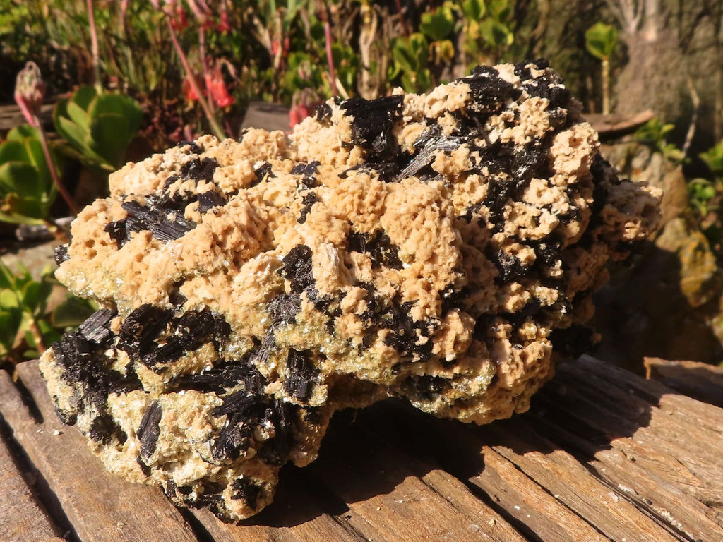 Natural Large Schorl Black Tourmaline Specimen x 1 From Erongo, Namibia - Toprock Gemstones and Minerals 