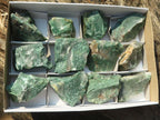 Natural Rough Green Jade Specimens  x 12 From Swaziland - Toprock Gemstones and Minerals 