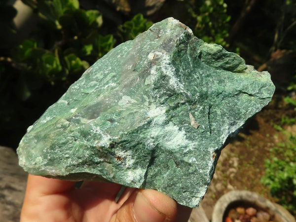 Natural Rough Green Jade Specimens x 12 From Swaziland Toprock