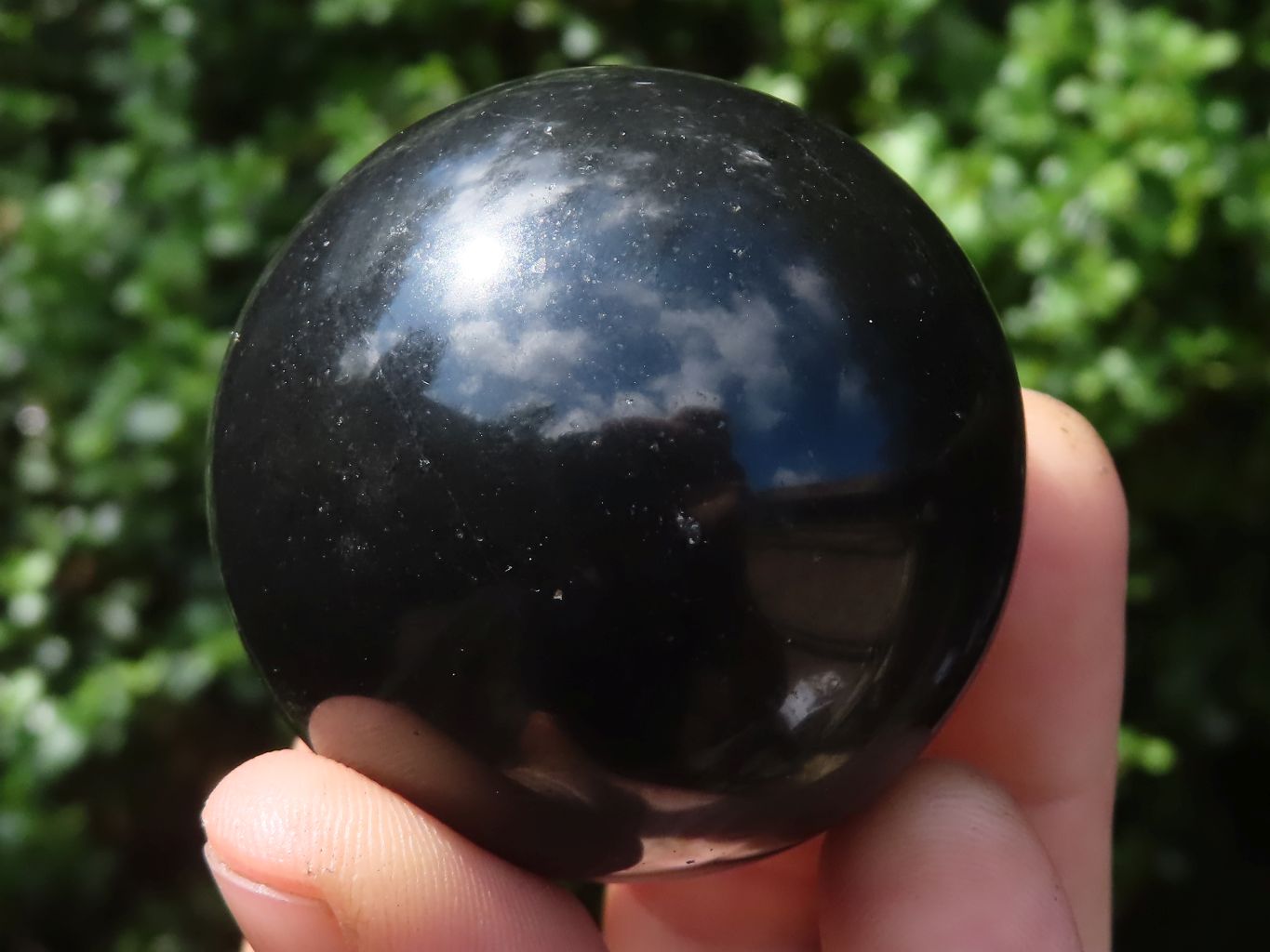Polished Black Basalt Spheres  x 5 From Madagascar - TopRock