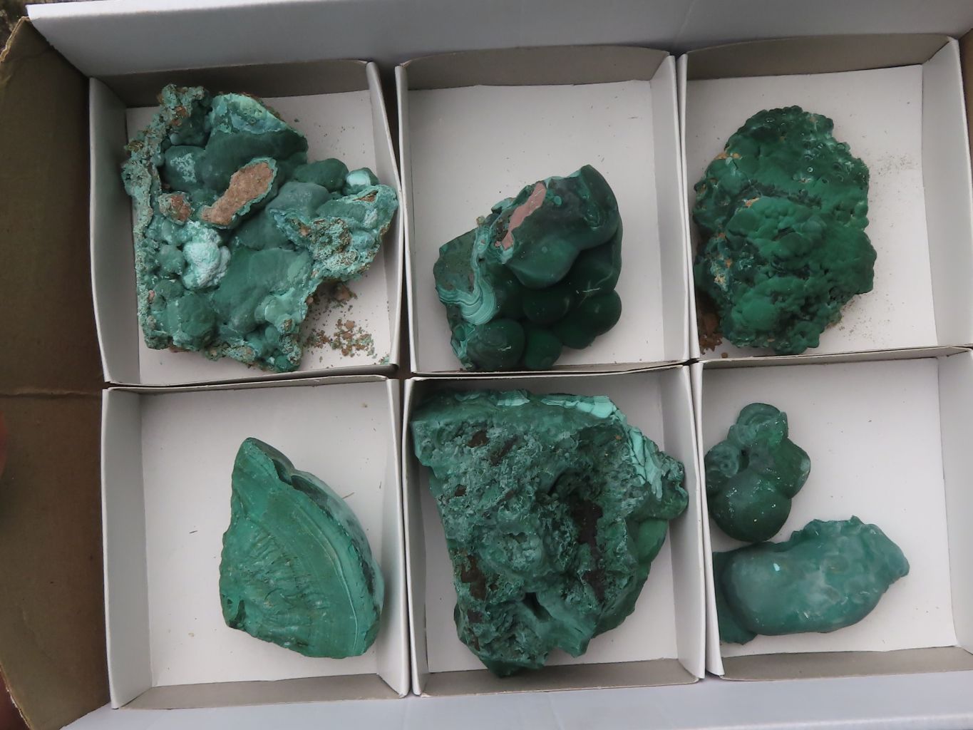 Natural Lovely Mixed Selection Of Malachite Specimens  x 7 From Congo - TopRock