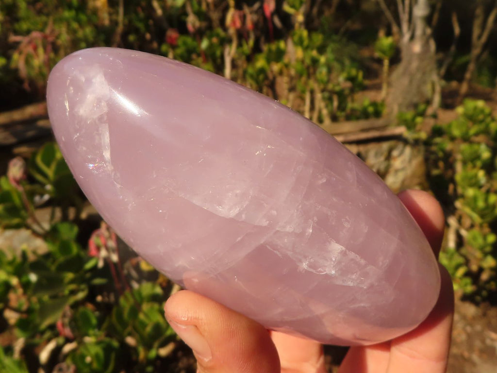 Polished Pink Rose Quartz Standing Free Forms x 3 From Antsirabe, Madagascar - Toprock Gemstones and Minerals 