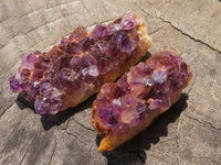 Natural Mini to Small Dark "Amethystos" Amethyst Clusters x 70 From Kwaggafontein, South Africa - TopRock