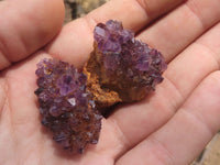 Natural Mini to Small Dark "Amethystos" Amethyst Clusters x 70 From Kwaggafontein, South Africa - TopRock