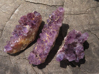 Natural Mini to Small Dark "Amethystos" Amethyst Clusters x 70 From Kwaggafontein, South Africa - TopRock