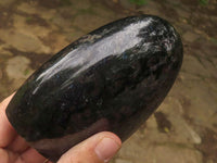 Polished Sparkling Blue Iolite / Water Sapphire Standing Free Forms  x 3 From Madagascar - TopRock
