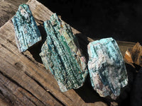 Natural Drusy Coated Chrysocolla & Malachite Dolomite Specimens x 3 From Kakanda, Congo - Toprock Gemstones and Minerals 