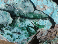 Natural Drusy Coated Chrysocolla & Malachite Dolomite Specimens x 3 From Kakanda, Congo - Toprock Gemstones and Minerals 
