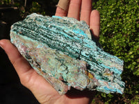 Natural Drusy Coated Chrysocolla & Malachite Dolomite Specimens x 3 From Kakanda, Congo - Toprock Gemstones and Minerals 