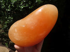Polished Orange Twist Calcite Standing Free Form  x 1 From Madagascar - TopRock