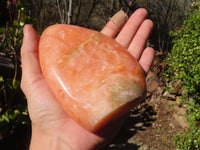 Polished Orange Twist Calcite Standing Free Forms x 2 From Maevantanana, Madagascar - Toprock Gemstones and Minerals 