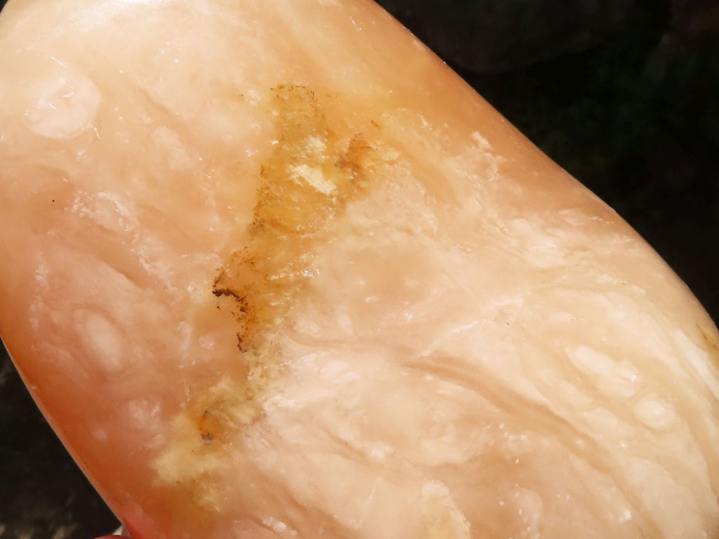 Polished Orange Twist Calcite Standing Free Form  x 1 From Madagascar - TopRock