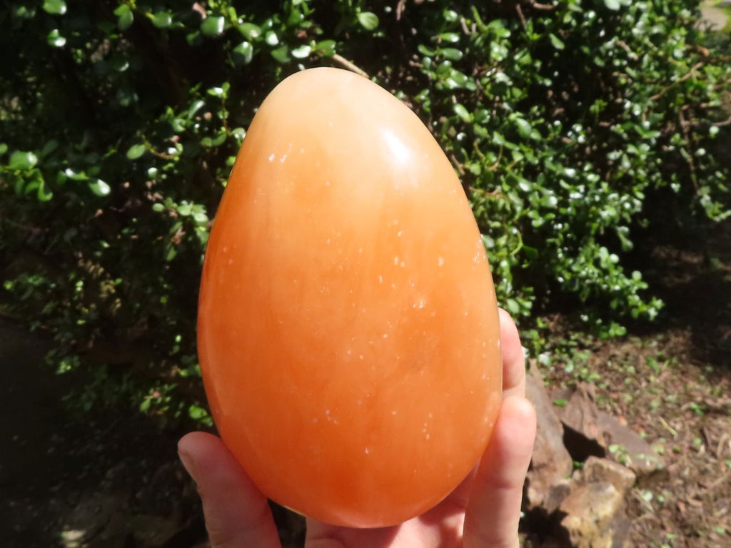 Polished Orange Twist Calcite Standing Free Form  x 1 From Madagascar - TopRock
