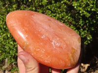 Polished Orange Twist Calcite Standing Free Forms x 2 From Maevantanana, Madagascar - Toprock Gemstones and Minerals 