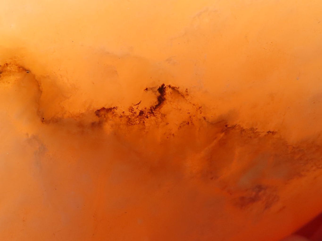Polished Orange Twist Calcite Standing Free Form  x 1 From Madagascar - TopRock