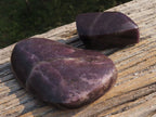 Polished Dark Purple Lepidolite Free Forms  x 4 From Zimbabwe - TopRock