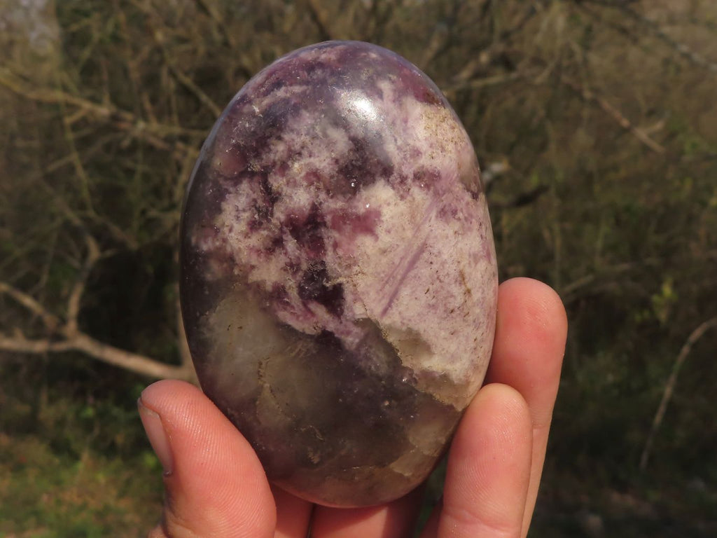 Polished Dark Purple Lepidolite Free Forms  x 4 From Zimbabwe - TopRock