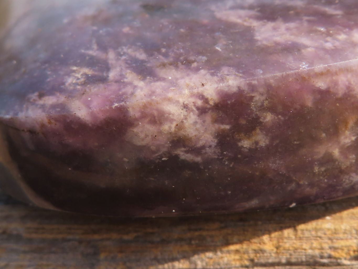 Polished Dark Purple Lepidolite Free Forms  x 4 From Zimbabwe - TopRock