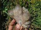 Natural Smokey Phantom Quartz Clusters x 4 From Lwena, Congo - TopRock
