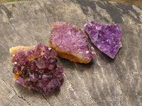 Natural Small Dark "Amethystos" Amethyst Clusters x 63 From Kwaggafontein, South Africa - TopRock