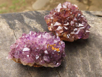 Natural Small Dark "Amethystos" Amethyst Clusters x 63 From Kwaggafontein, South Africa - TopRock