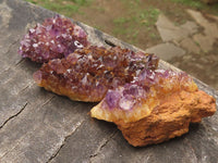 Natural Small Dark "Amethystos" Amethyst Clusters x 63 From Kwaggafontein, South Africa - TopRock