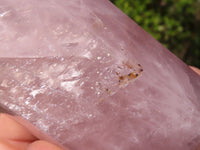 Polished Gemmy Double Terminated Rose Quartz Points x 3 From Madagascar - Toprock Gemstones and Minerals 