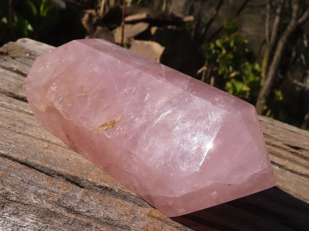 Polished Gemmy Double Terminated Rose Quartz Points x 3 From Madagascar - Toprock Gemstones and Minerals 
