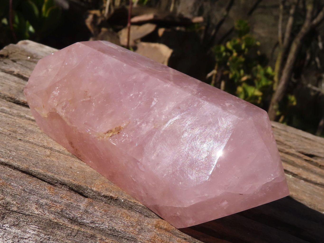 Polished Gemmy Double Terminated Rose Quartz Points x 3 From Madagascar - Toprock Gemstones and Minerals 