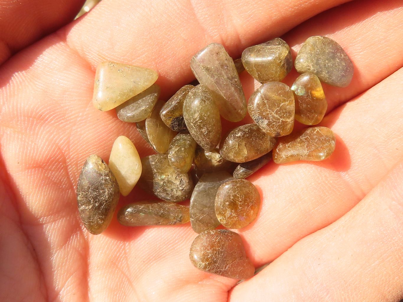 Polished Mini Craft Labradorite Tumble Stones - Sold per 500 g - From Tulear, Madagascar - Toprock Gemstones and Minerals 
