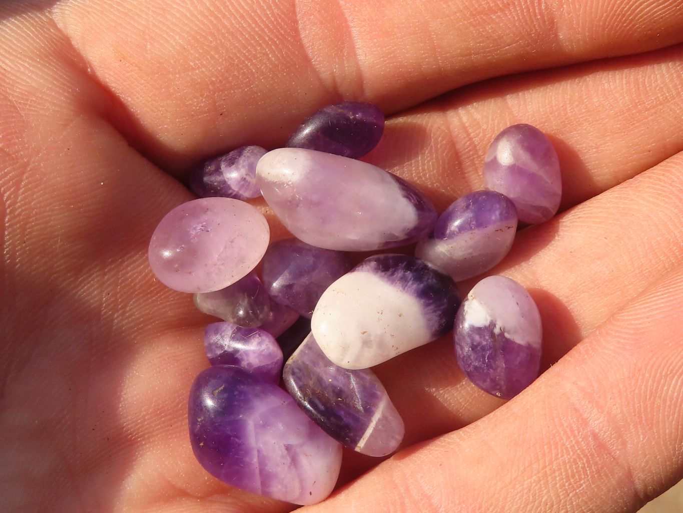 Polished Mini Craft Amethyst Tumble Stones - Sold per 500 g - From Zambia - Toprock Gemstones and Minerals 