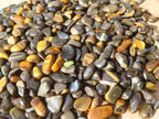 Polished Mini Craft Blue Tigers Eye (Hawk Eye) Tumble Stones - Sold per 500 g - From Prieska, South Africa - Toprock Gemstones and Minerals 