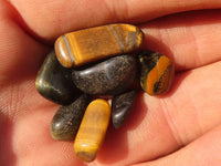 Polished Mini Craft Blue Tigers Eye (Hawk Eye) Tumble Stones - Sold per 500 g - From Prieska, South Africa - Toprock Gemstones and Minerals 