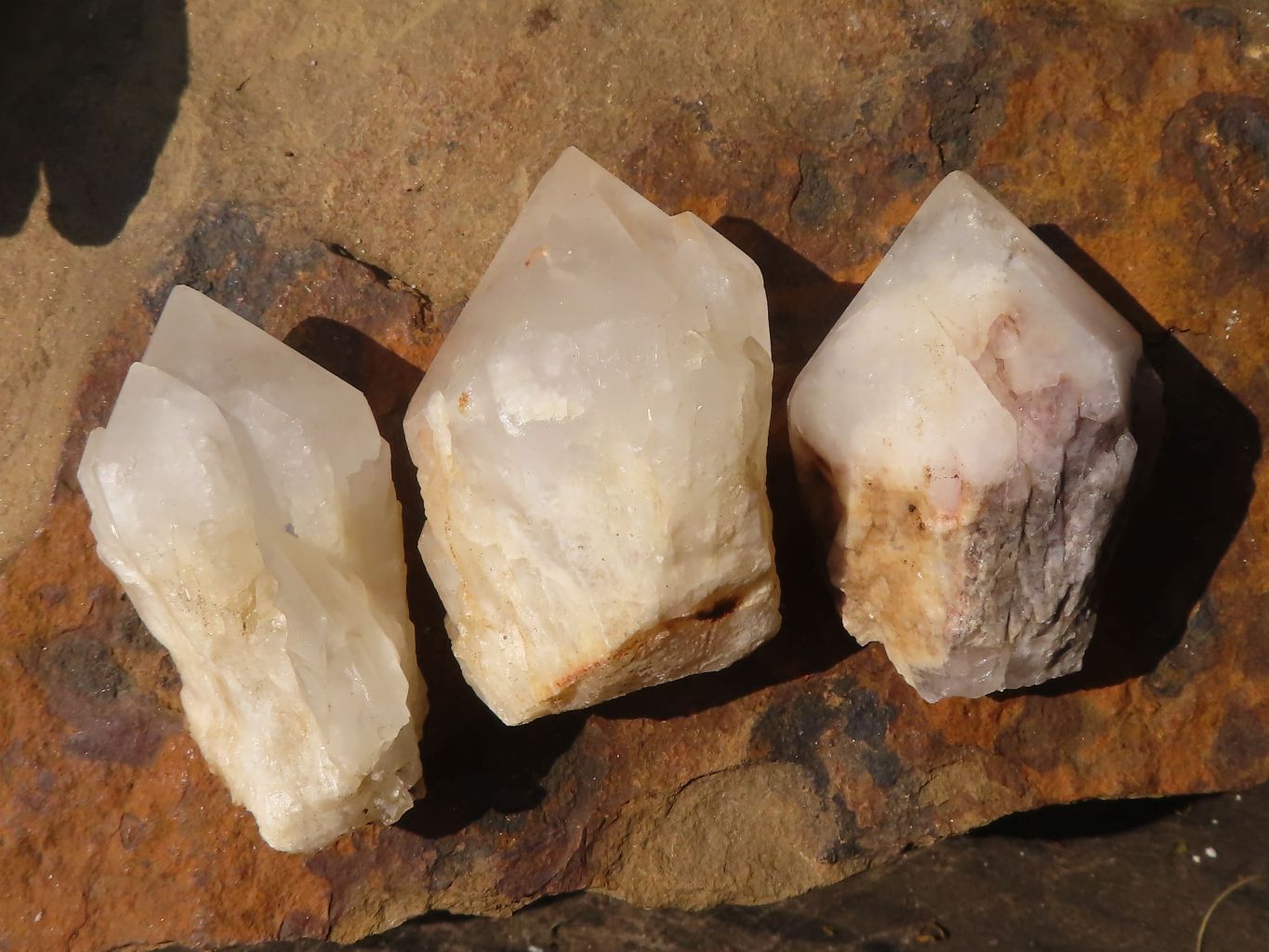 Natural Pineapple Candle Quartz Crystals  x 35 From Antsirabe, Madagascar - Toprock Gemstones and Minerals 