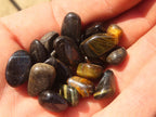 Polished Mini Craft Blue Tigers Eye (Hawk Eye) Tumble Stones - Sold per 500 g - From Prieska, South Africa - Toprock Gemstones and Minerals 