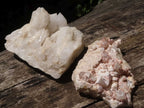 Natural White Quartz Clusters  x 2 From Madagascar - TopRock