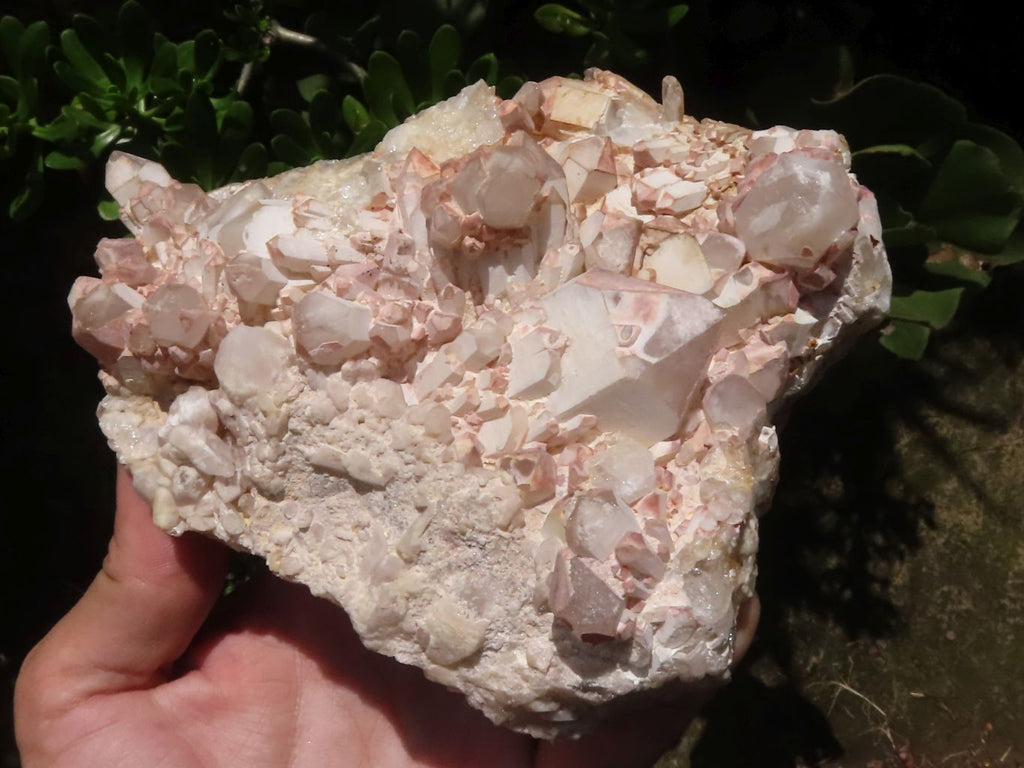 Natural White Quartz Clusters  x 2 From Madagascar - TopRock