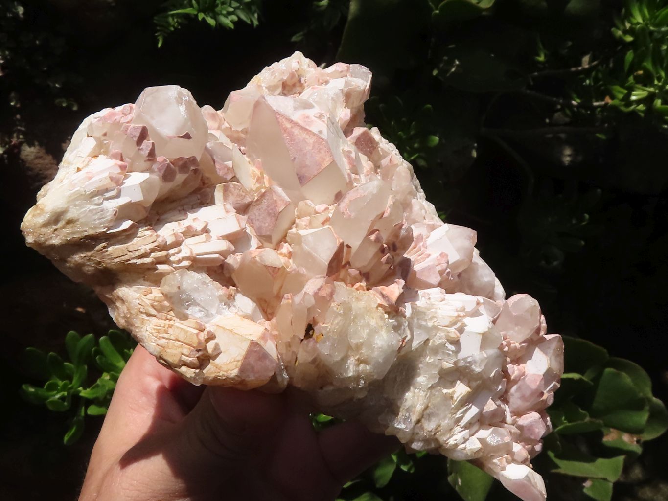 Natural White Quartz Clusters  x 2 From Madagascar - TopRock