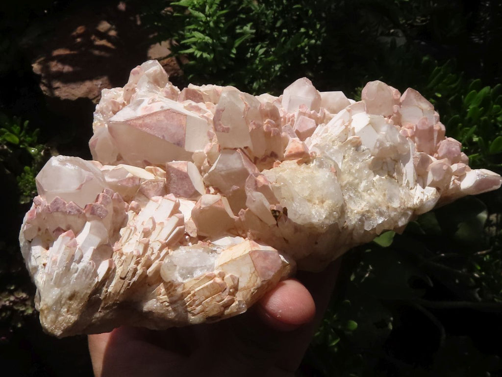 Natural White Quartz Clusters  x 2 From Madagascar - TopRock
